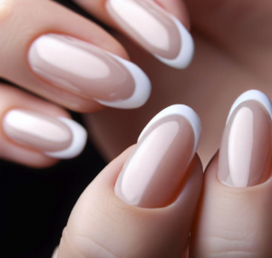 White French Tip Acrylic Nails